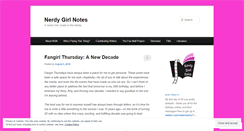 Desktop Screenshot of nerdygirlnotes.com