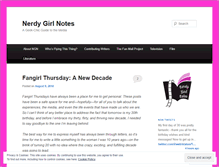 Tablet Screenshot of nerdygirlnotes.com